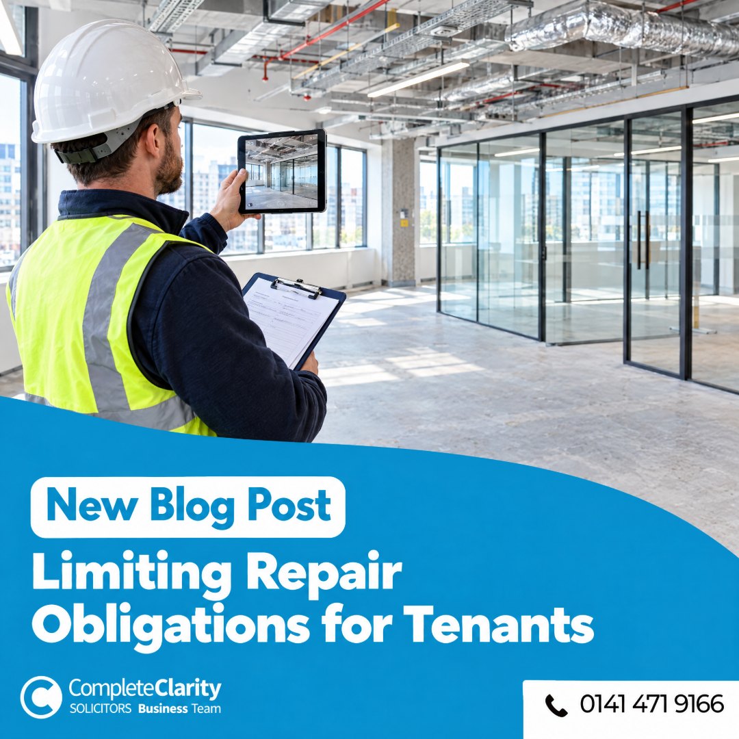 tenant repair obligations scotland,collateral warranties scotland,latent defects lease